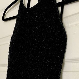 Beautiful Beaded Gown with Adjustable Train